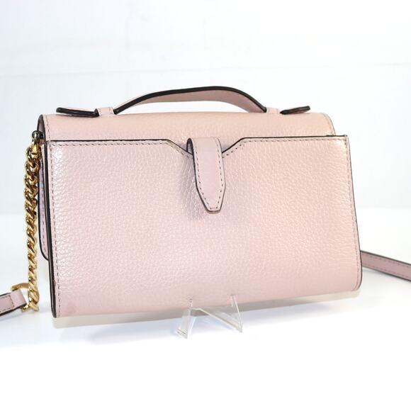 Michael Kors Jet Set Leather Crossbody Wallet – Pale Pink - Picture 2 of 6